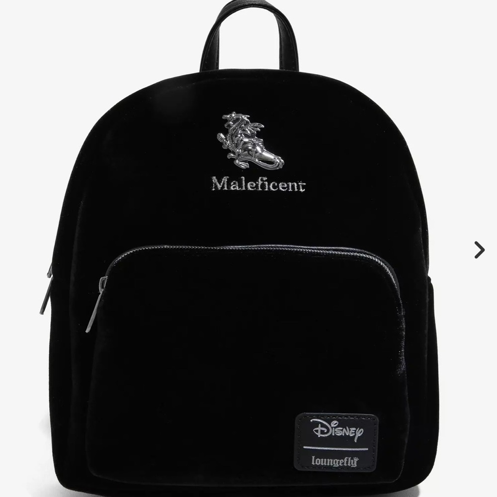 Loungefly Disney Villains Maleficent Velvet Mini Backpack